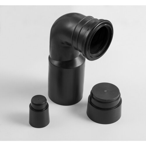 KOER KT-0707 Коліно стоку з кріпл. інст. для KT-0401, KT-0403, KT-0404, KT-0405 (20 шт/ящ)