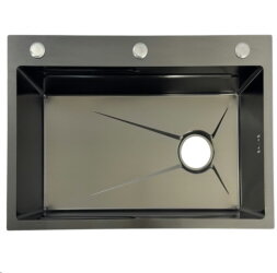 KRAFT Мийка Handmade HS7546 750*460*230 NANO BLACK DECOR