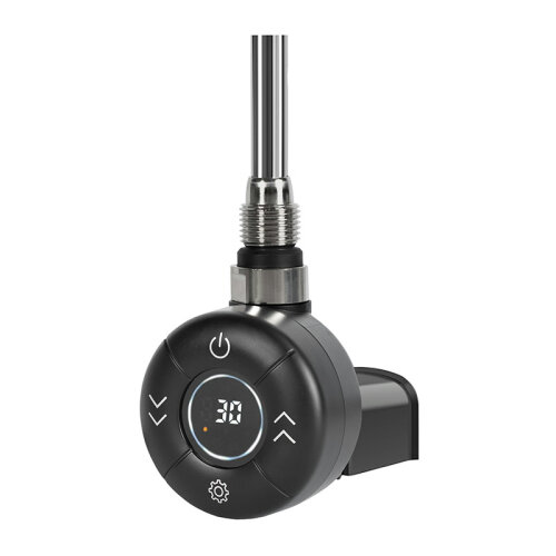Тен/рушникосуш Pro Onlyheat Amber Black Matte 0,6 кВт 1/2" 53,5 см /ПРИХ МОНТ/зємний тен (6/24) WIFI