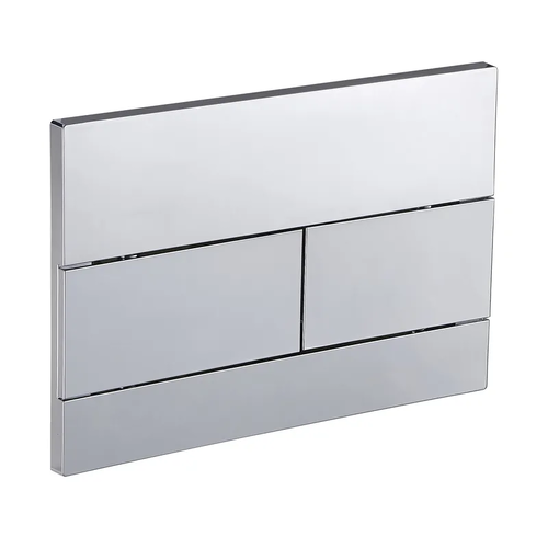 KOER KT-0603-01 Панель змиву 240x160x10mm пластикова, кнопка лінійна (колір ХРОМ) (10 шт/ящ)