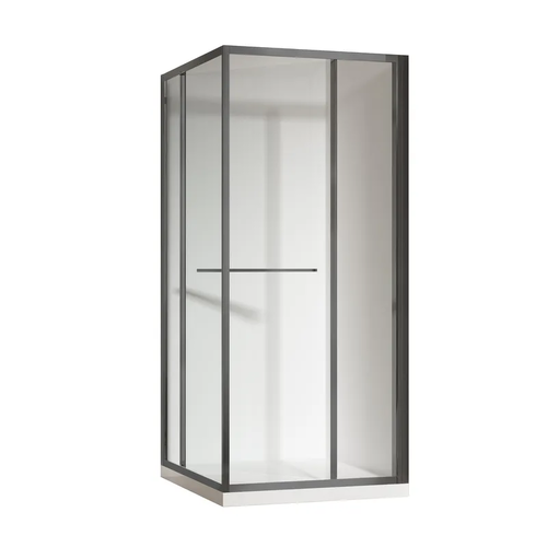 KOER SR SC09-90x90x200-R-TR-07 Душова кабіна без підд. прозоре скло EASY CLEAN 6мм ГРАФІТ (1 шт/ящ)