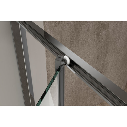 KOER SR SC09-90x90x200-R-TR-07 Душова кабіна без підд. прозоре скло EASY CLEAN 6мм ГРАФІТ (1 шт/ящ)