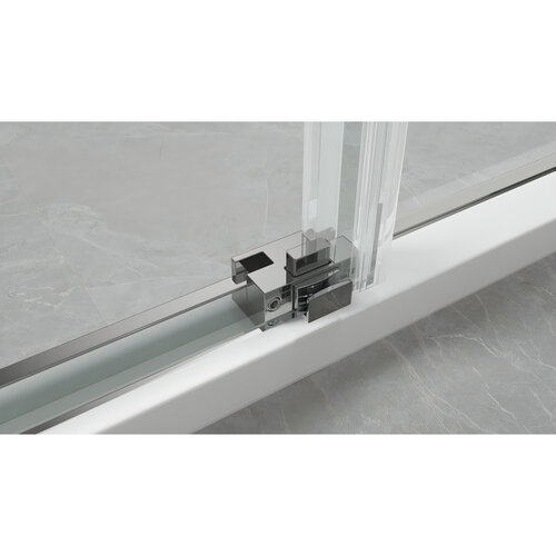 KOER SR SC03-90x90x200-TR-02 Душова кабіна без піддону прозоре скло EASY CLEAN 6мм SS COLOR (1шт/ящ)