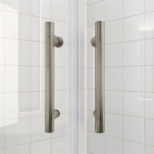 KOER SR SC03-90x90x200-TR-02 Душова кабіна без піддону прозоре скло EASY CLEAN 6мм SS COLOR (1шт/ящ)