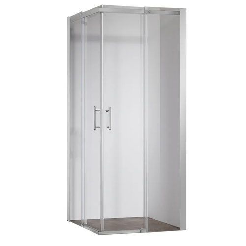 KOER SR SC03-90x90x200-TR-02 Душова кабіна без піддону прозоре скло EASY CLEAN 6мм SS COLOR (1шт/ящ)