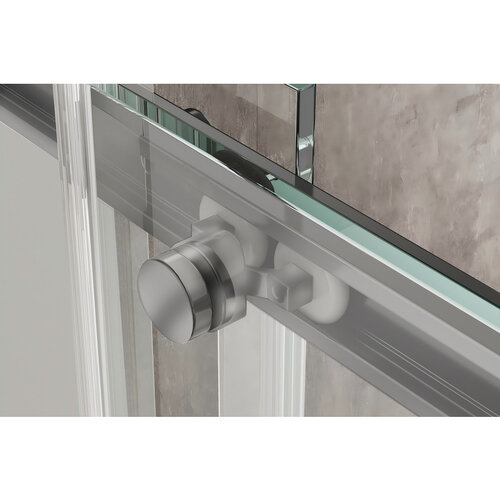 KOER SR SC03-90x90x200-TR-02 Душова кабіна без піддону прозоре скло EASY CLEAN 6мм SS COLOR (1шт/ящ)