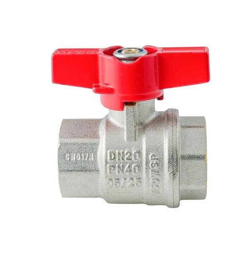 KOER EXTREME KE.217-20 - 3/4" FF Кран кульовий ГГМ, ручка "метелик" червона (56 шт/ящ, 14шт/уп)