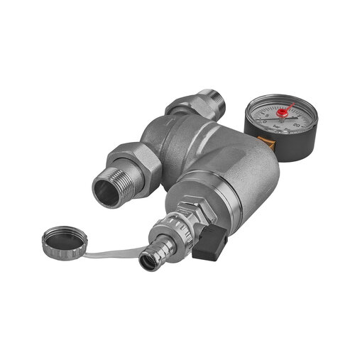 KOER KR.1240 - 3/4" Фільтр тонкого очищення з поворотним з'єднанням та манометром (16 шт/ящ)