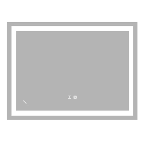 ZERIX KUBIX MR03-80x60-REVERSE Дзеркало з LED Touch, Anti-fog, димером, рег. яскр. (5 шт/ящ)