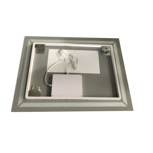 ZERIX KUBIX MR04-80x60-REVERSE Дзеркало з LED Touch, Anti-fog, димером, рег. яскр. (5 шт/ящ)