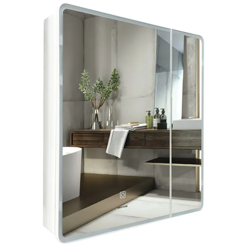 MIXXUS PREMIUM OLIVARY CM01-60x70x13 Дзеркальна шафка з LED Touch, димером, рег. яскр. (1 шт/ящ)