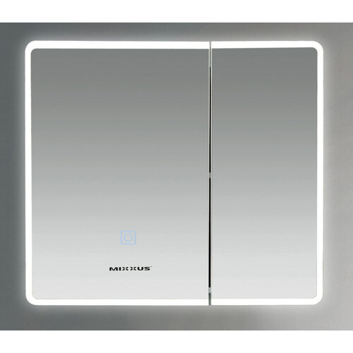 MIXXUS PREMIUM OLIVARY CM01-80x70x13 Дзеркальна шафка з LED Touch, димером, рег. яскр. (1 шт/ящ)