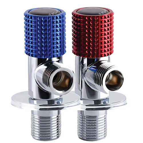 CHAMPION VAL-12-1/2x1/2-TWIN CHROME Компл.кр.(пара)для підкл.сантехприл.з н.ст.(кол. хром)(30 шт/ящ)