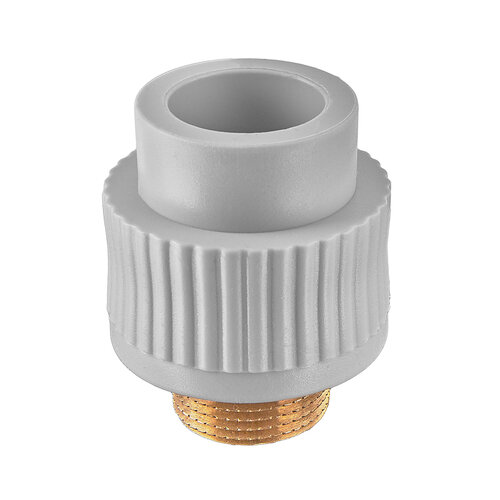 KOER K0097.PRO.WN - 25х3/4М PPR Муфта ЗР (162 шт/ящ, 27 шт/пакет)