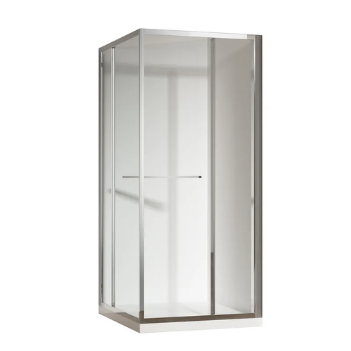 KOER SR SC09-90x90x200-L-TR-01 Душова кабіна без піддону прозоре скло EASY CLEAN 6мм ХРОМ (1 шт/ящ)