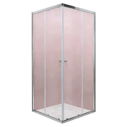 MIXXUS CUBIC SC01-90x90x185-TR CHROME NEW Душова кабіна без піддону прозоре скло 4мм (1 шт/ящ)