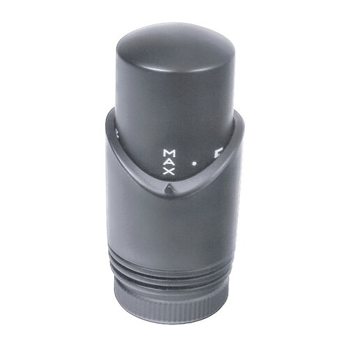 IDEALE DUO 1/2" х 1/2" Кран дизайн з термоголовкою кутовий Антрацит мат.