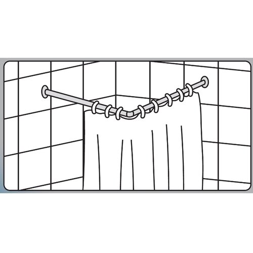 MIXXUS CRA-A-80x80 Штанга кутова 80x80cm (алюміній) (БЛІСТЕР) (24 шт/ящ)