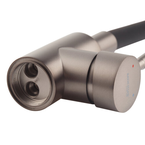 MIXXUS SEO-011-T GRAPHITE REFL.BLACK Зміш.для кух.з нерж.ст.SUS304(Кол.графіт+сил.вил.чор.)(10шт/ящ)