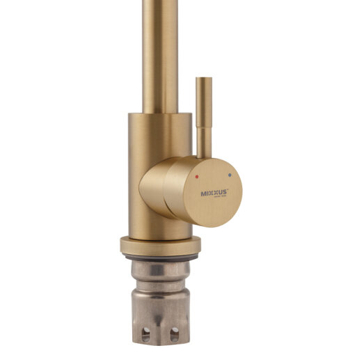 MIXXUS SUS-011 BRUSHED GOLD Змішувач для кухні з нерж.сталі SUS304 (Колір матове золото) (10 шт/ящ)