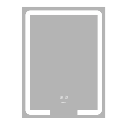 ZERIX PRIME MR02-50x80 Дзеркало з LED Touch, Anti-fog, димером, рег. яскр. (5 шт/ящ)