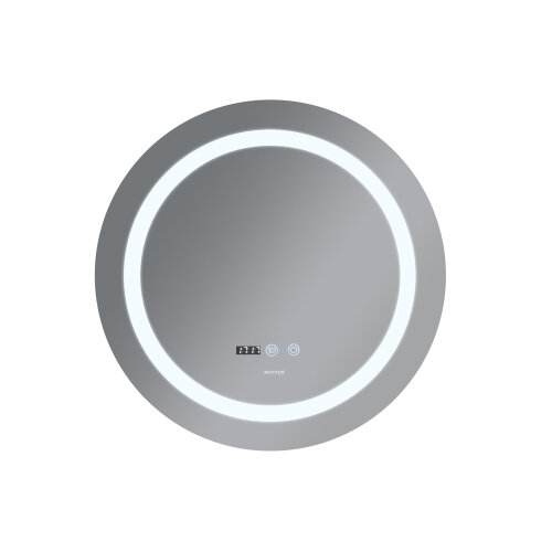 MIXXUS PLAIN MC02-80 Дзеркало з LED Touch, Anti-fog, димером, рег. яскр., годинником (5 шт/ящ)