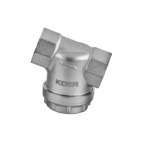 KOER KR.F03-1/2.N - 1/2" Фільтр грубої очистки універсальний НІКЕЛЬОВАНИЙ (96 шт/ящ)