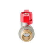 KOER EXTREME KE.219-15 - 1/2" MM Кран кульовий ШШМ, ручка "метелик" червона (80 шт/ящ, 20шт/уп)