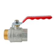 KOER EXTREME KE.215-40 - 1 1/2" FM Кран кульовий ГШВ, ручка "важіль" червона (8 шт/ящ, 2шт/уп)