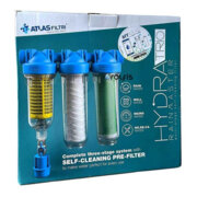 RA6095224  Фільтр  HYDRA RAINMASTER TRIO 3/4" (латунь) + картриджи RAH, FA, LA  45°C  8 bar  KIT