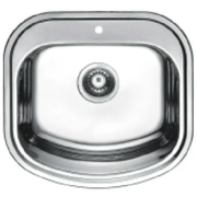 Мийки KRAFT Р490*470*180 E (0,8mm) вріз. Прямокут.  Матова