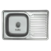 Мийки KRAFT Р780*500*180 Е(0,8mm) вріз. Квадр. Вел. Мат.