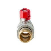 KOER EXTREME KE.227-20 - 3/4" Кран з американкою, ручка "метелик" червона (36 шт/ящ, 9шт/уп)