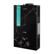 Piegaz Afrodyta Black marble  10 л, Колонка газова димохідна чорний мармур, Польща