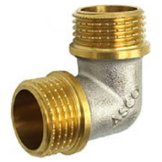 ASCO Кутник 1/2" ЗЗ нікель. з проточкою 1/120