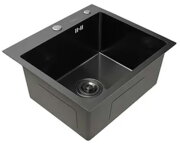 KRAFT Мийка Handmade HS5050 500*500*230 BLACK + корзина чорн..