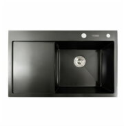 KRAFT Мийка Handmade HS7848 - В BR Права 780*480*230+корзина  Чорна