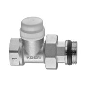 KOER KR.923-Gi - 1" Кран термостатичний "антипротікання" прямий (40 шт/ящ, 4шт/уп)