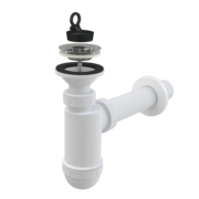 AlcaPlast A41, d40 Сифон для умивальника з нержавіючою решіткою d63