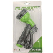PLAMIX PRO PL-836 Пістолет-розпилювач для поливу, 8 режимів (ABS+TPR) (72 шт/ящ, 12 шт/кор)