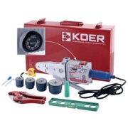 KOER KW SET-03 Набір для паяльника PPR труби 1500вт. 4 насадки ножн. рулет. 2 заглуш. рівн.