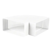 EUROPLAST Коліно KLH горизонтальне пластикове, 110x55mm, 90°