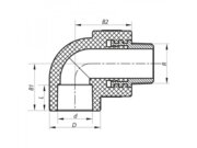 KOER K0120.PRO - 25x3/4M PPR Кут ЗР (132 шт/ящ, 22 шт/пакет)