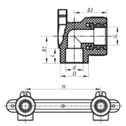 KOER K0127.PRO - 20x1/2F PPR Планка монтажна (50 шт/ящ)