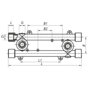 KOER PPR K0128 Планка монтаж. прохідна 20*1/2F