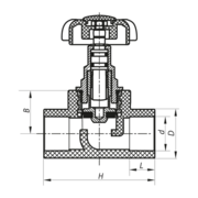 KOER K0184.PRO - 25 PPR Кран вентильний (64 шт/ящ)