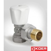 KOER 901 Кран радіаторний 1/2*1/2 верхній кутовий