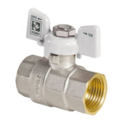 KOER 217 W Кран 3/4 ВВ кульовий різьба метелик WHITE