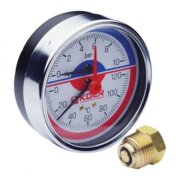 KOER KM.812A D=80мм (0-10 bar) 1/2'' Термо-Манометр аксіальный