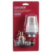 KOER KR.943-GI -1/2*1/2 “ Кран RTL. прямий  для теплої підлоги